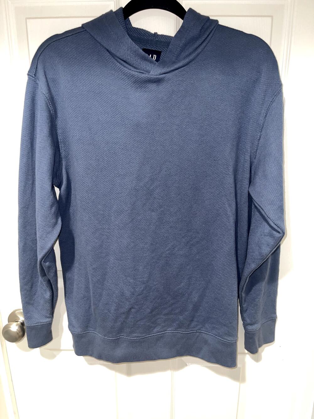 GAP Slate Blue Knit Pullover Hoodie